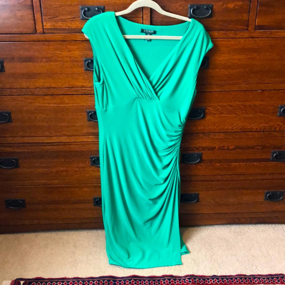 Lauren Ralph Lauren Green Size 14 Dress